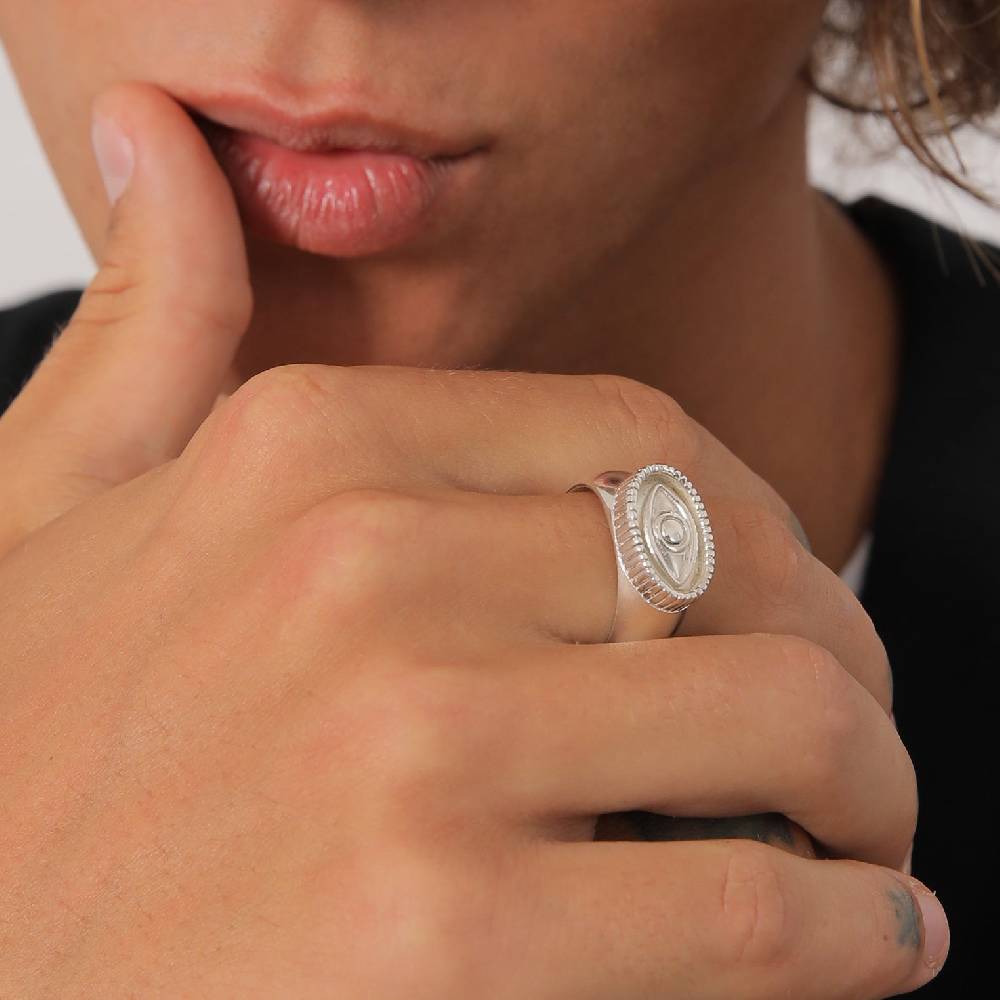 Kuzzoi Siegelring Evil Eye Nur noch ein Tag übrig