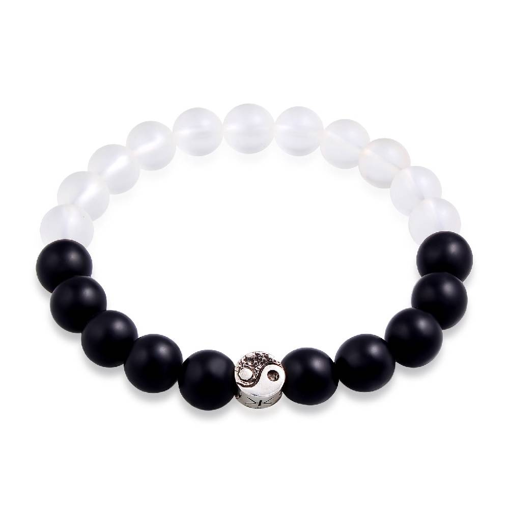 Kuzzoi Armband Yin Yang Beads | Onyx (Schwarz) Angebote