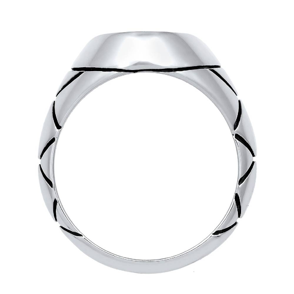 Kuzzoi Siegelring Oval Strukturiert | Emaille Hotsell