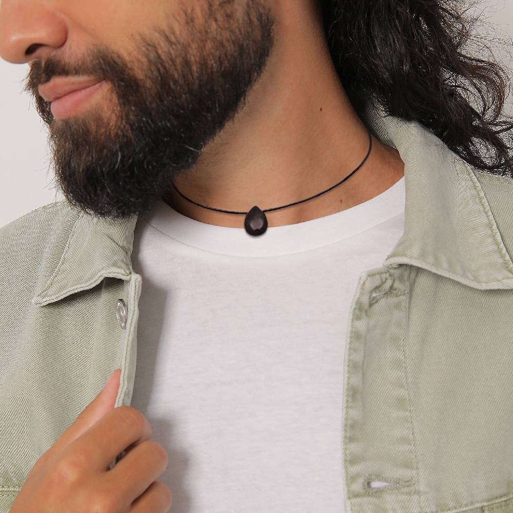 Kuzzoi Choker Tropfen | Satin, Onyx (Schwarz) Günstiger Verkauf