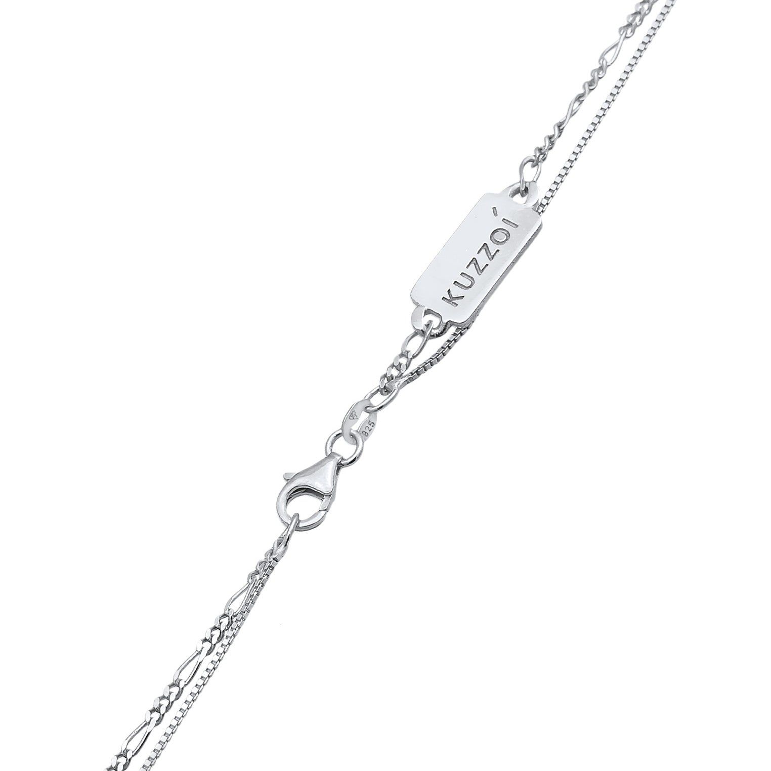 Kuzzoi Layer-Halskette Kreuz Begrenztes Angebot