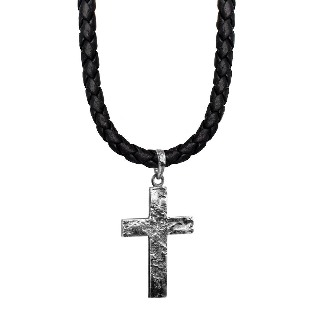 Kuzzoi Halskette Kreuz | Leder Online Shopping