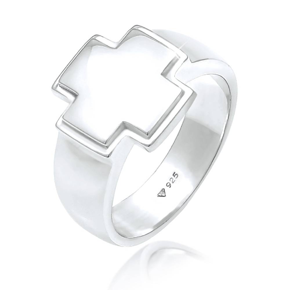 Kuzzoi Siegelring Kreuz Top Angebot