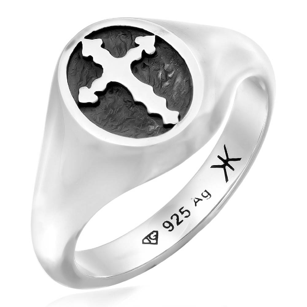 Kuzzoi Siegelring Kreuz Online Outlet