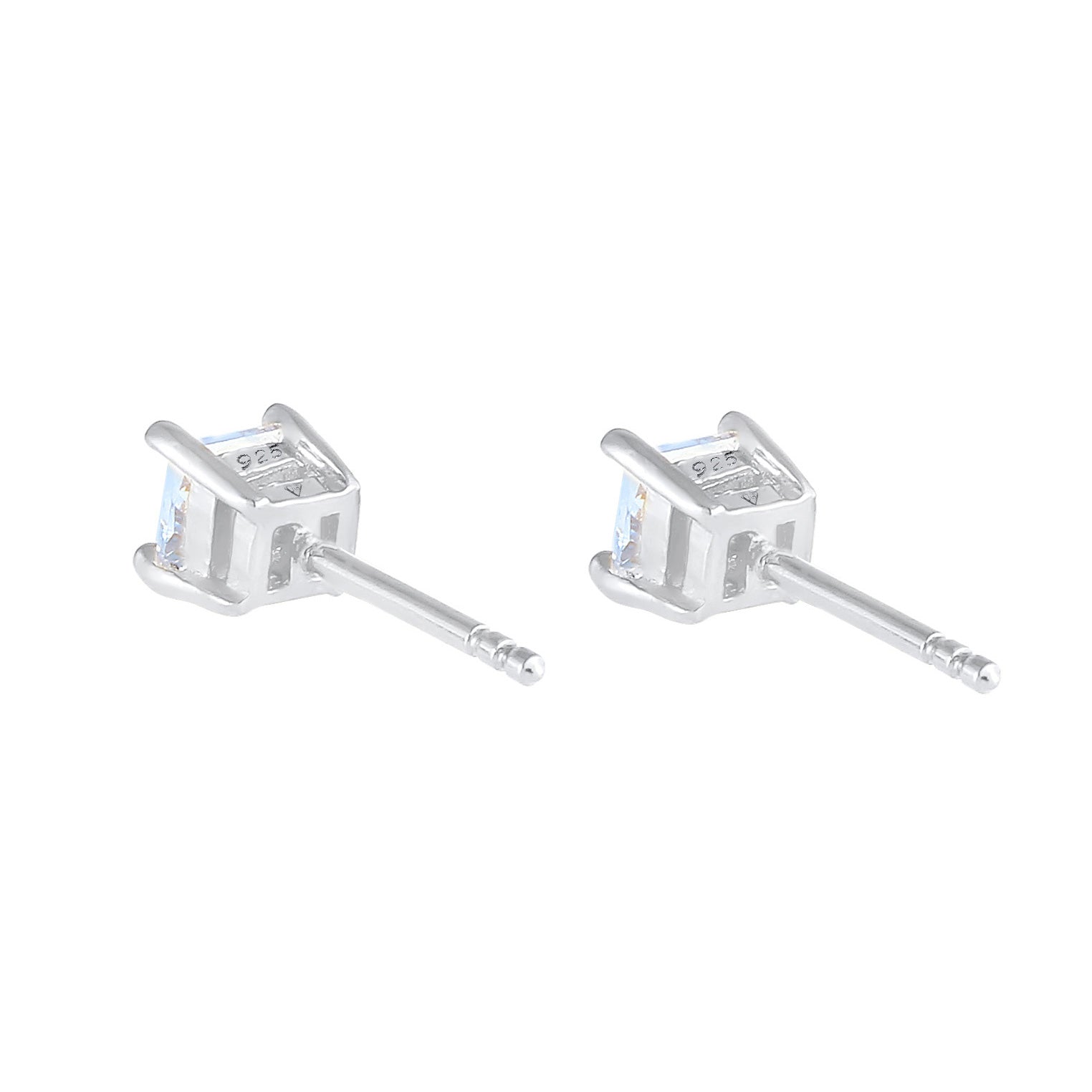 Kuzzoi Ohrstecker Quadrat | Zirkonia Kristalle (Weiß) Tiefpreis