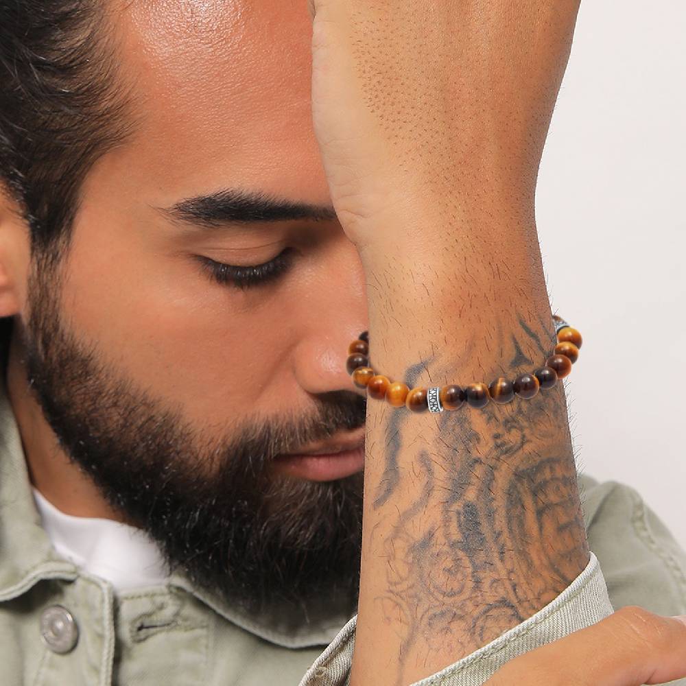Kuzzoi Armband Vintage | Tigerauge (Braun) Nur für heute