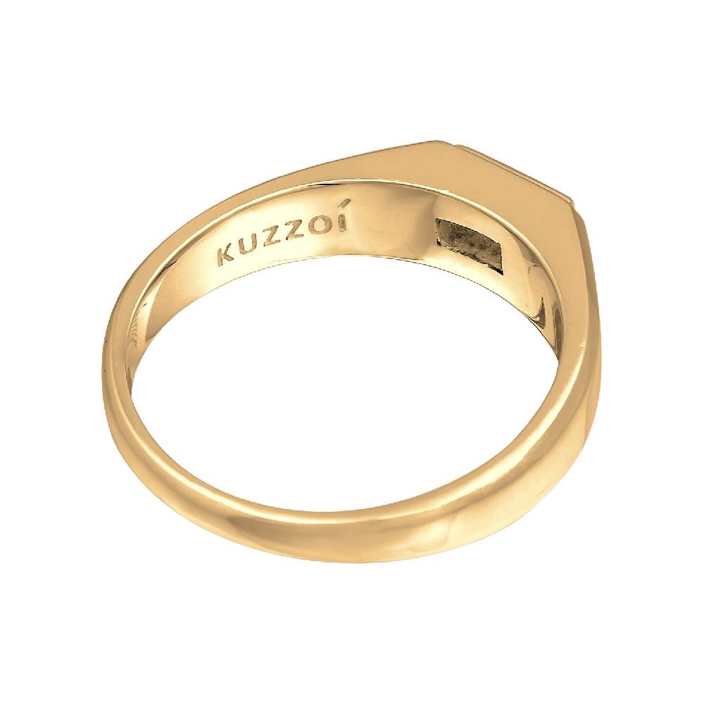 Kuzzoi Siegelring Quadrat | Topas (Weiß) Blitzverkäufe
