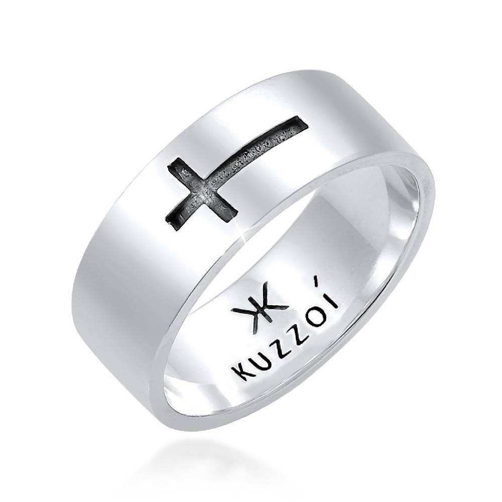 Kuzzoi Ring Breit Kreuz Online Shopping