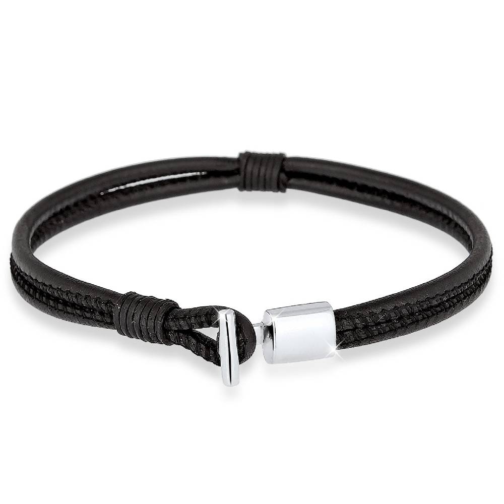 Kuzzoi Armband Haken | Leder (Schwarz) Letzte 2 Tage