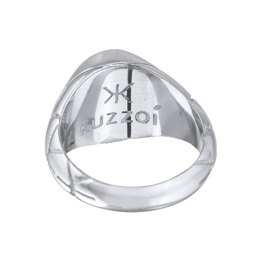 Kuzzoi Siegelring Elegant | Emaille (Blau) Rabatte dieses Monats