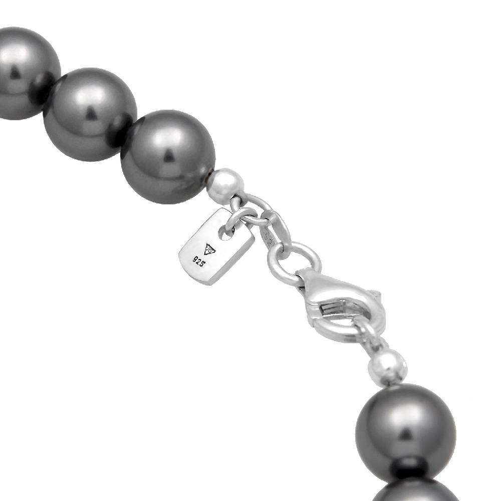 Kuzzoi Halskette | Perlen (Anthrazit) Fabrik Onlineshop