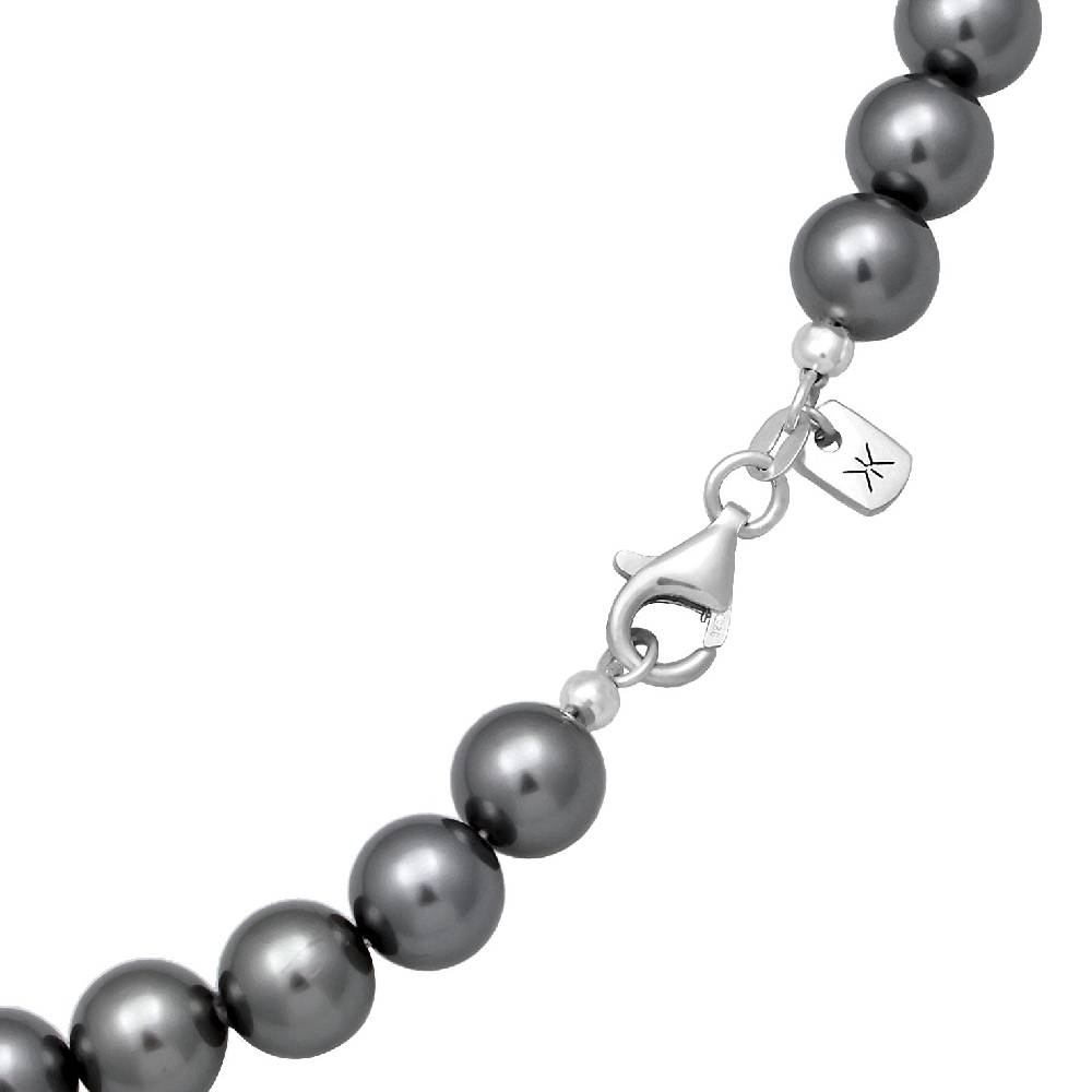 Kuzzoi Halskette | Perlen (Anthrazit) Fabrik Onlineshop