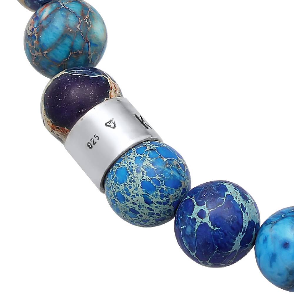 Kuzzoi Armband Beads | Achat (Blau) Großer Ausverkauf
