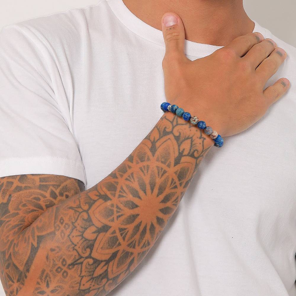 Kuzzoi Armband Beads | Achat (Blau) Großer Ausverkauf