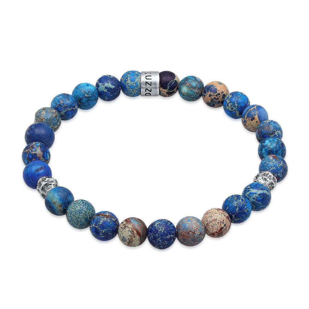 Kuzzoi Armband Beads | Achat (Blau) Großer Ausverkauf