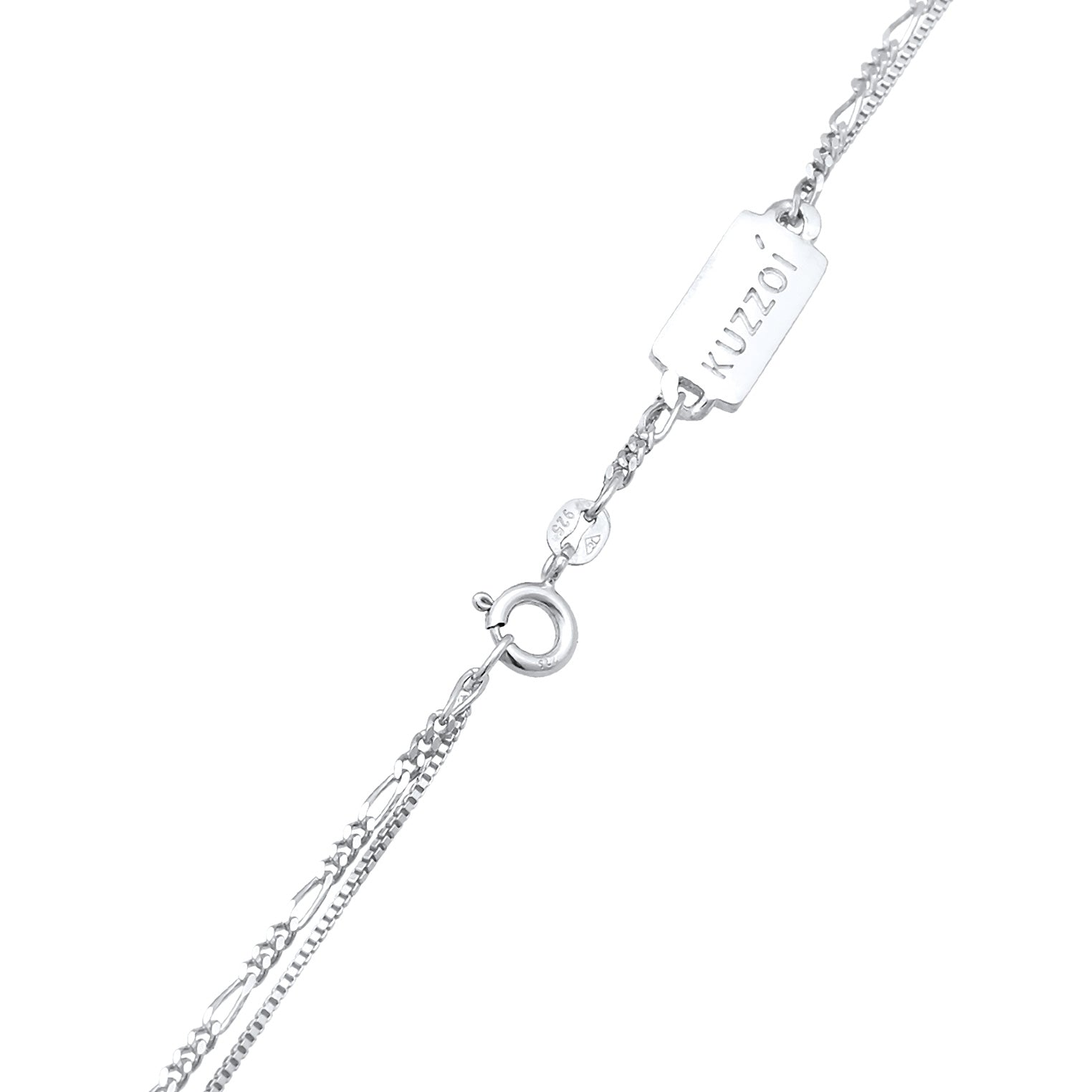 Kuzzoi Layer-Halskette Platte Begrenztes Angebot