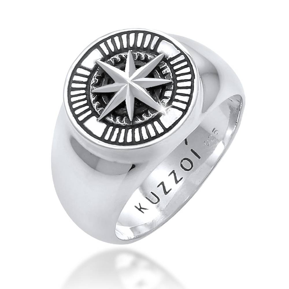 Kuzzoi Siegelring Kompass Top Angebot