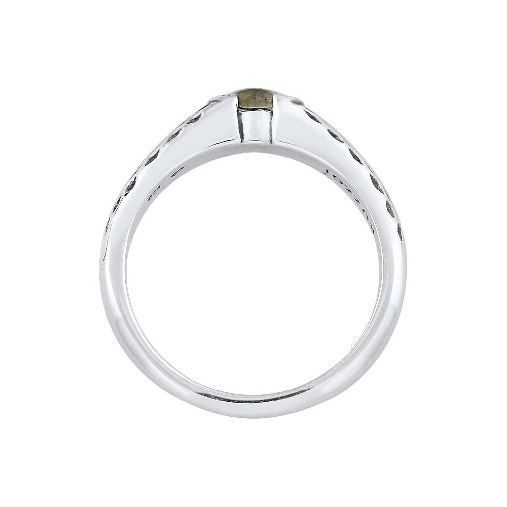 Kuzzoi Bandring Vintage | Labradorit (Grau) Zeitlich begrenztes Angebot