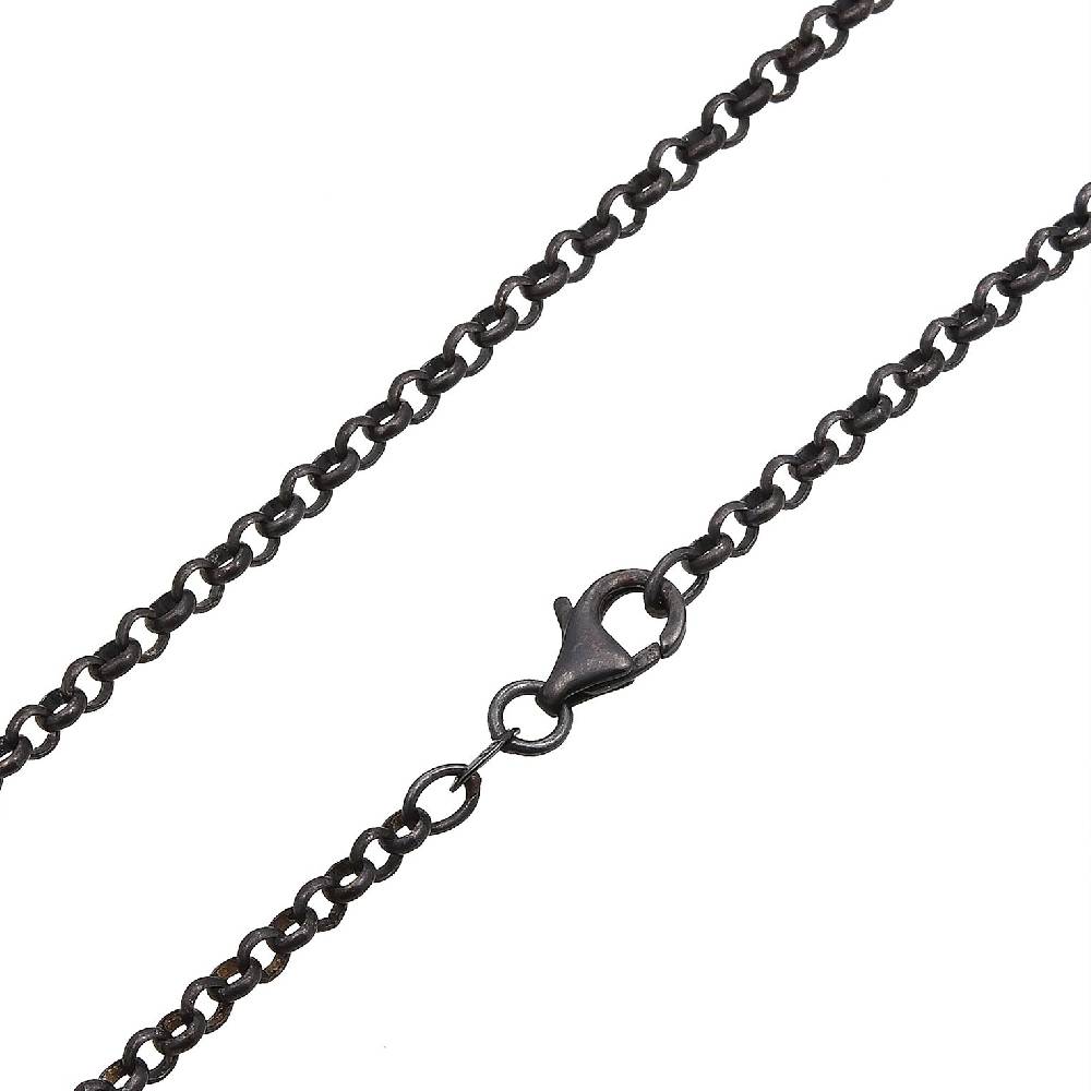 Kuzzoi Halskette Flügel | Zirkonia (Schwarz) Clearance-Verkauf