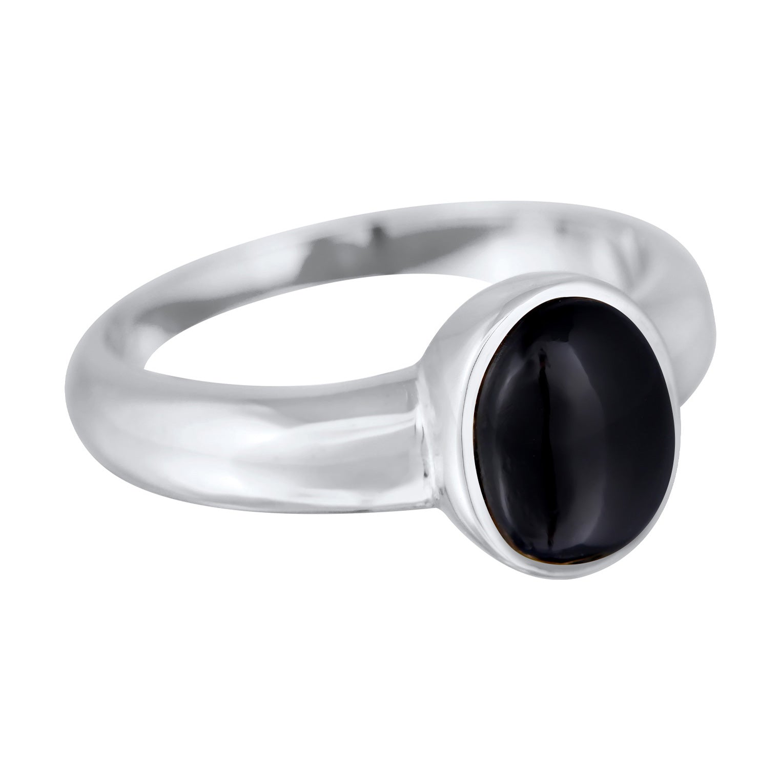 Kuzzoi Siegelring Oval | Onyx (Schwarz) Fabrikpreis