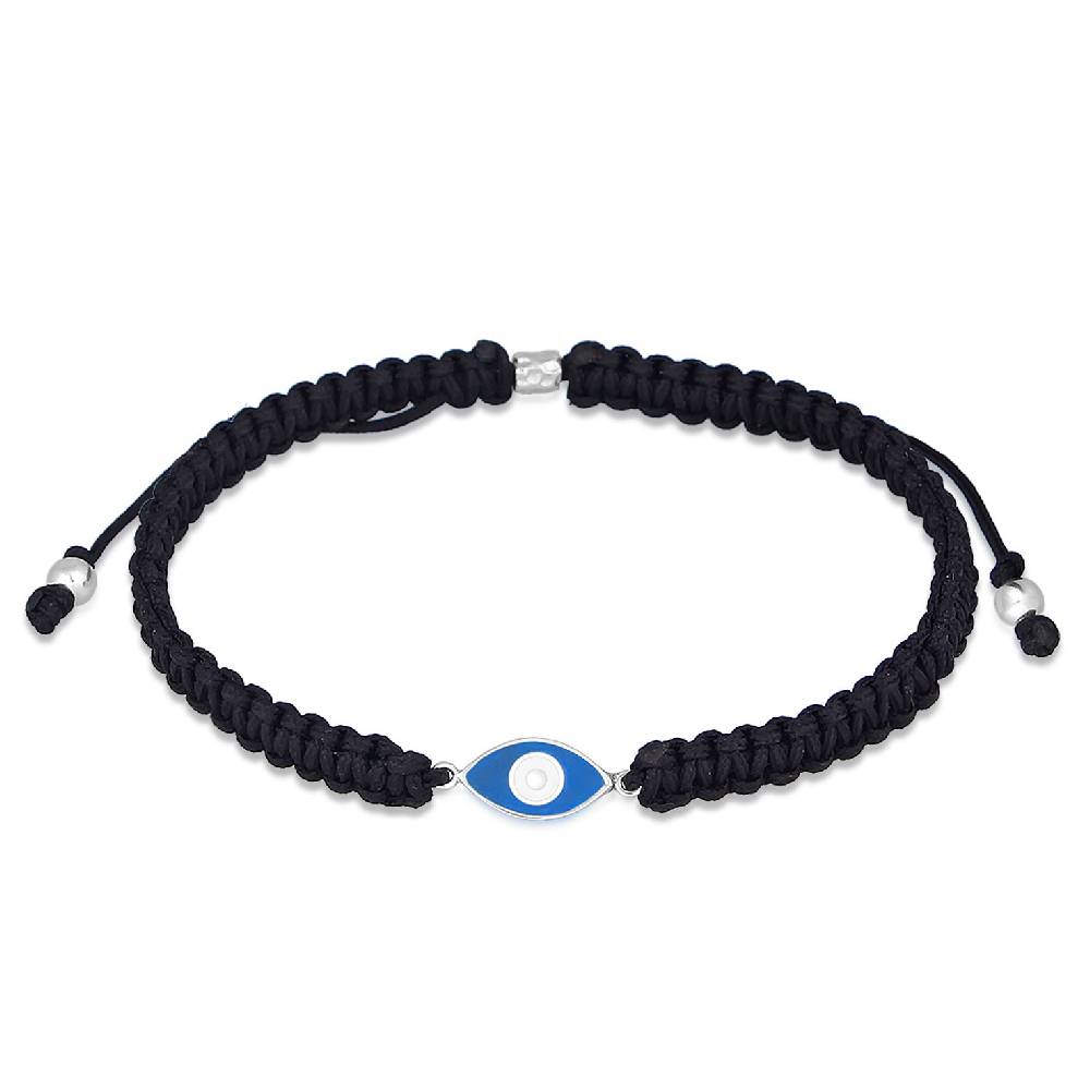 Kuzzoi Armband Evil Eye | Nylon (Schwarz) Jubiläumsangebot