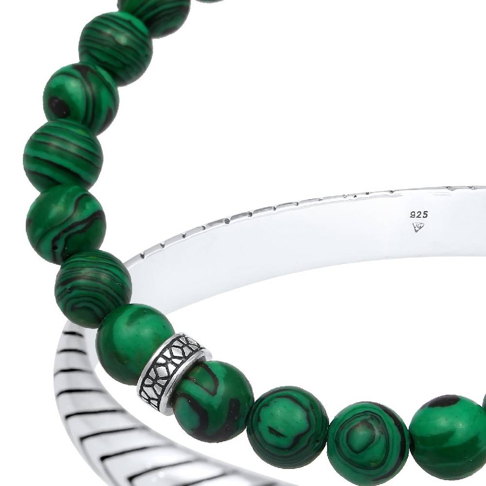 Kuzzoi Armbandset Armreif | Malachit (synth.) Saisonale Angebote