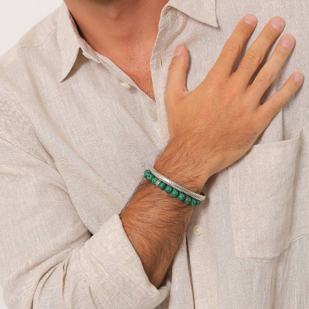 Kuzzoi Armbandset Armreif | Malachit (synth.) Saisonale Angebote