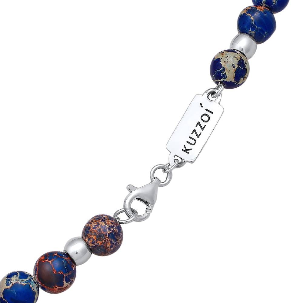 Kuzzoi Halskette Beads | Achat (Blau) Tägliche Deals