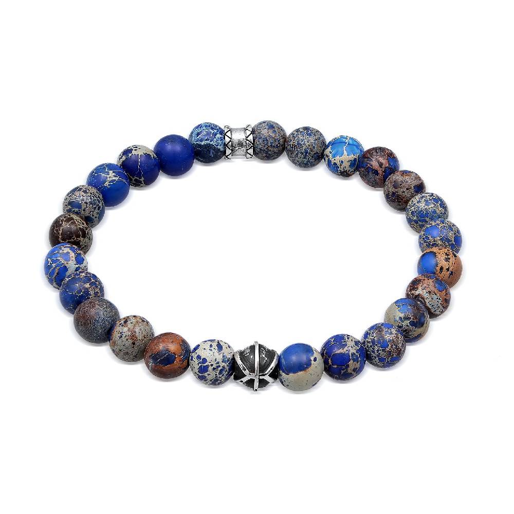 Kuzzoi Armband Kugeln | Achat (Blau) Kostenlose Rückgabe