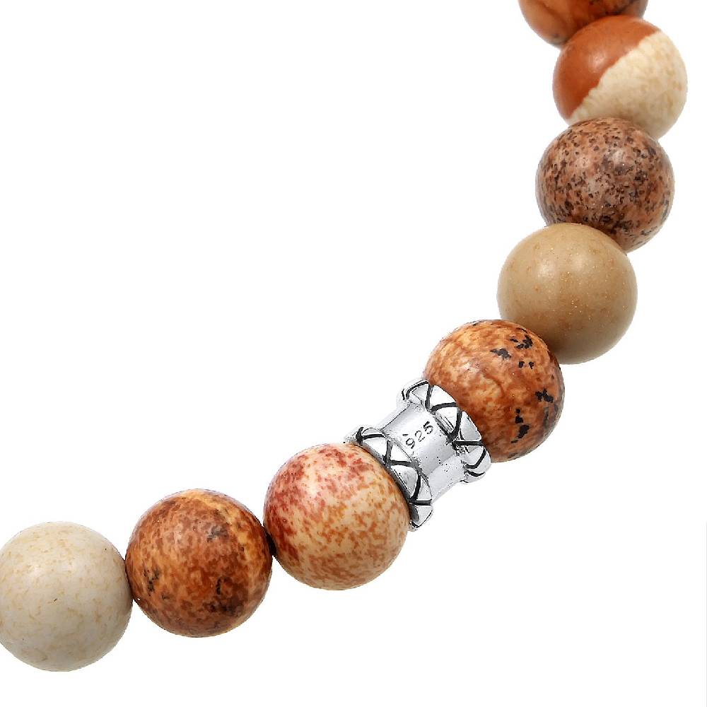 Kuzzoi Armband Tigerkopf | Achat (Braun) Begrenzt auf 3 Tage