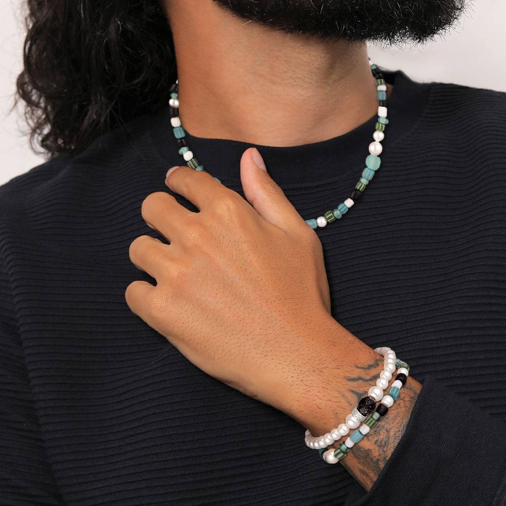 Kuzzoi Schmuckset Beads Boho | Muschelkernperlen Rabatt