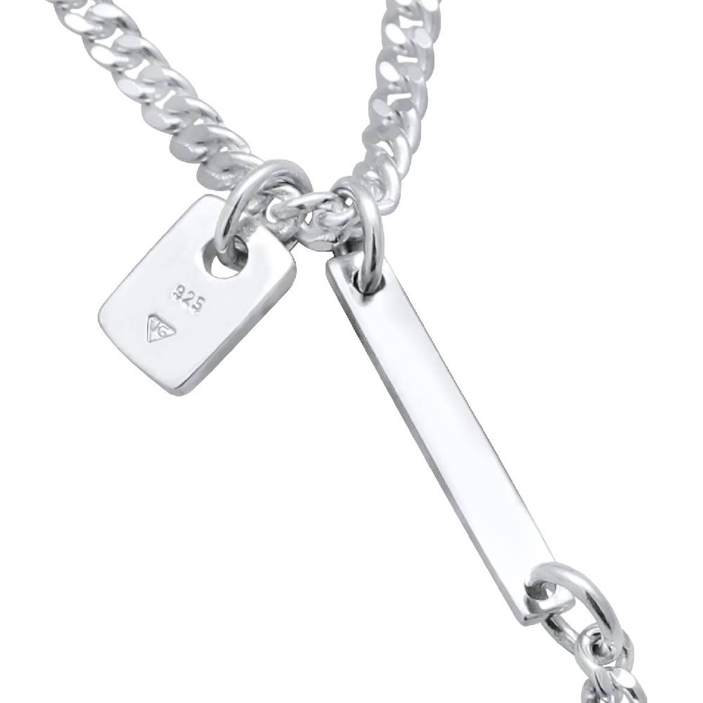 Kuzzoi Modische Y-Kette mit Barren 925 Silber Versandkostenfrei