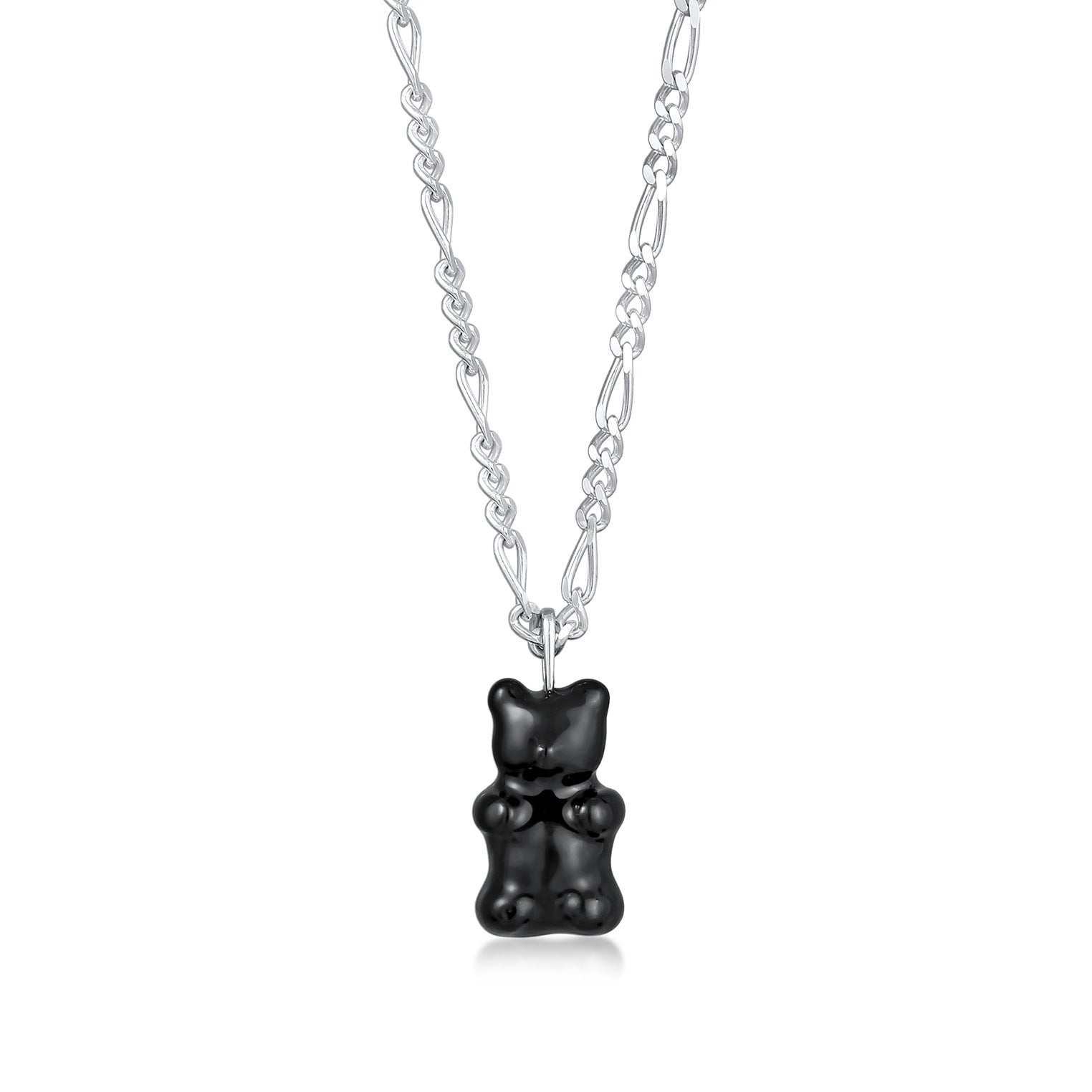 Kuzzoi Halskette Bär | Emaille (Schwarz) Flash Sale