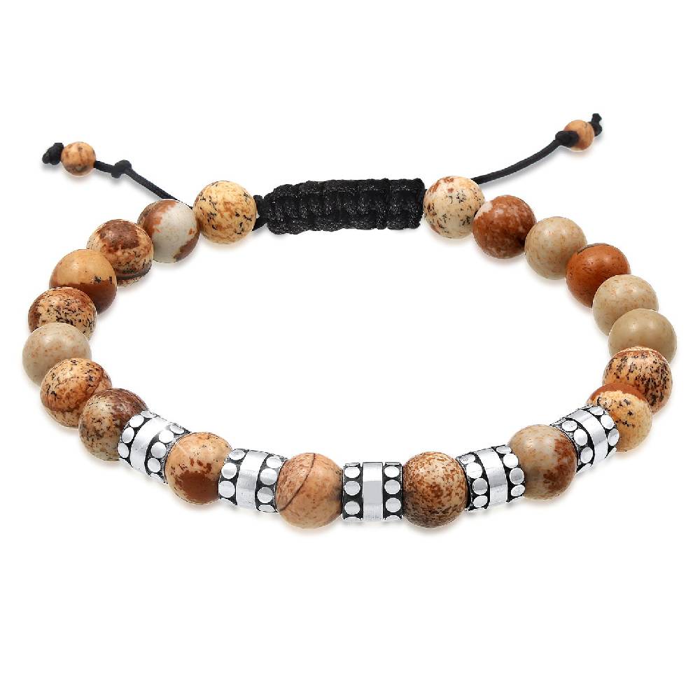 Kuzzoi Armband Kugeln | Achat (Braun) Muttertagsangebot