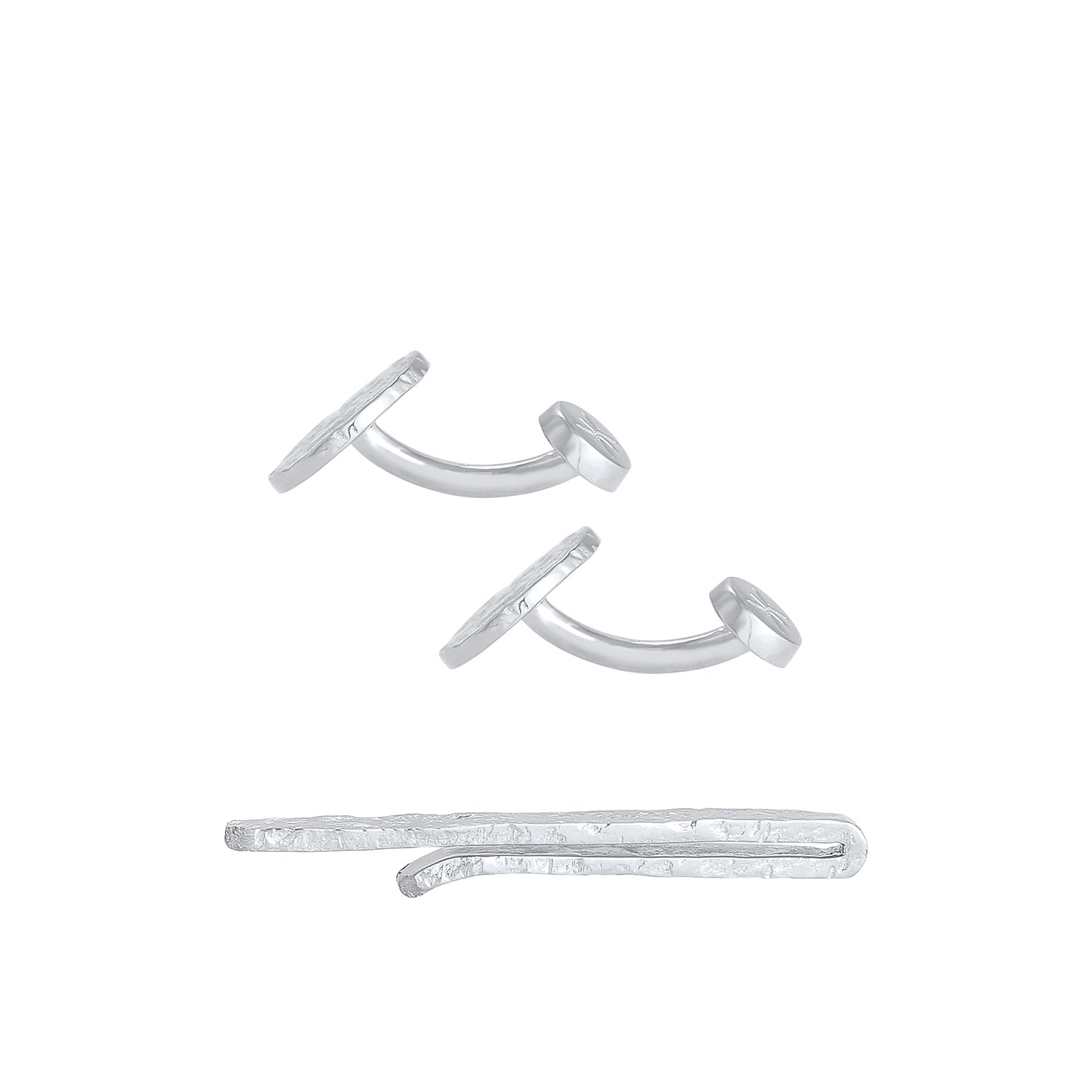 Kuzzoi Schmuckset Manschettenknöpfe Krawattennadel Organic Kauf eins, bekomm eins gratis