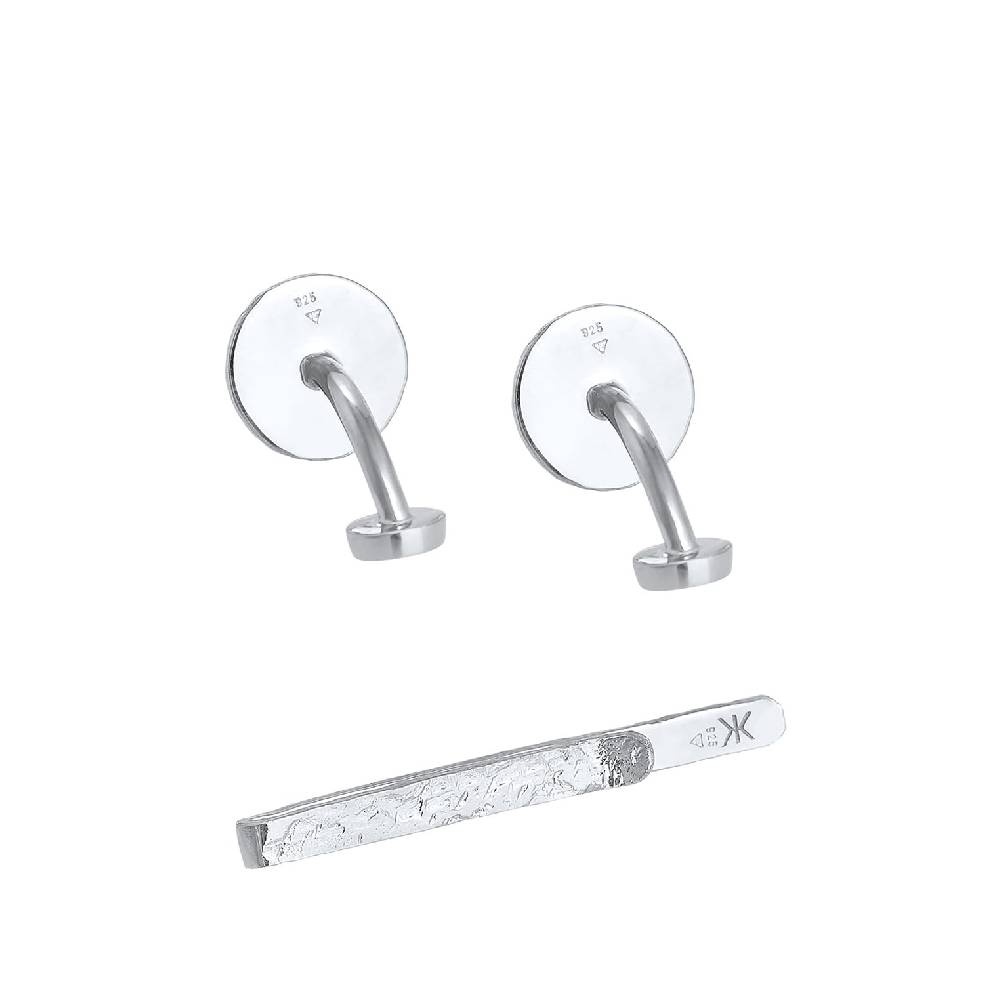 Kuzzoi Schmuckset Manschettenknöpfe Krawattennadel Organic Kauf eins, bekomm eins gratis