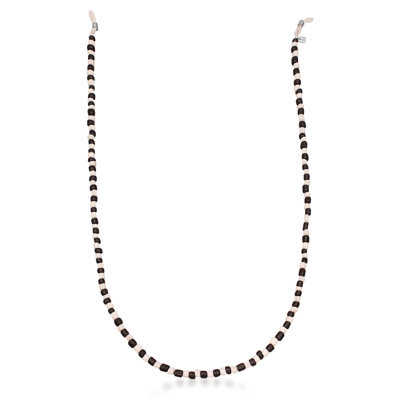 Kuzzoi Brillenkette Beads | Glas Perlen (Schwarz & Weiß) Zeitbegrenzte Promotion