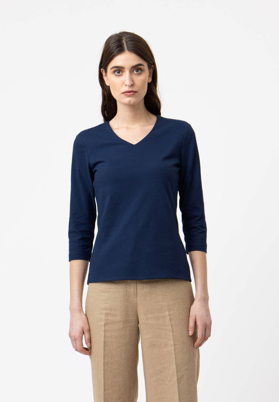 Lana Natural Wear V-Neck Shirt, Modell Mara Bestseller