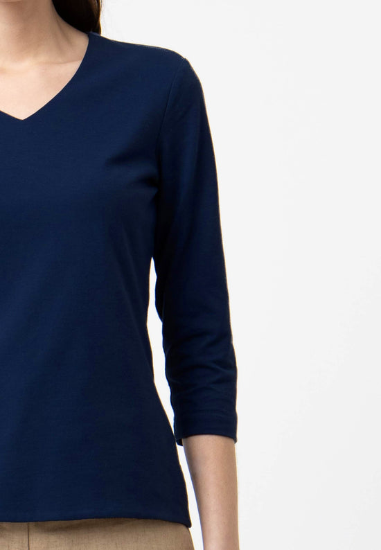 Lana Natural Wear V-Neck Shirt, Modell Mara Bestseller