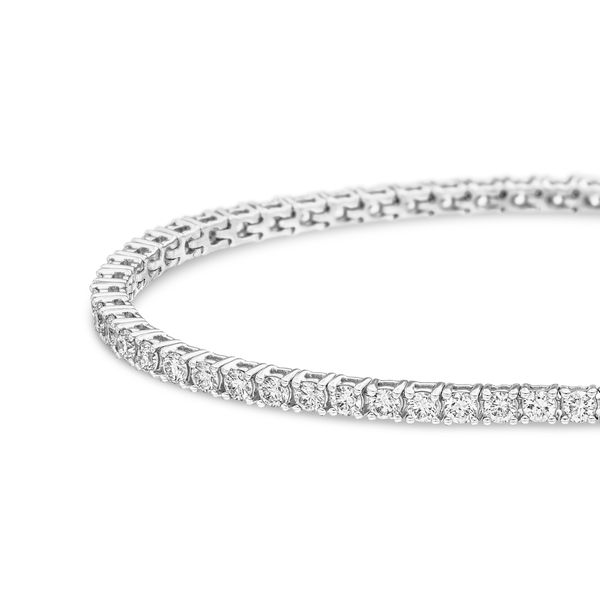 Leaf Jewelry Tennisarmband mit Diamanten, Weißgold, 3.42ct, 17.0cm Zeitbegrenzte Promotion