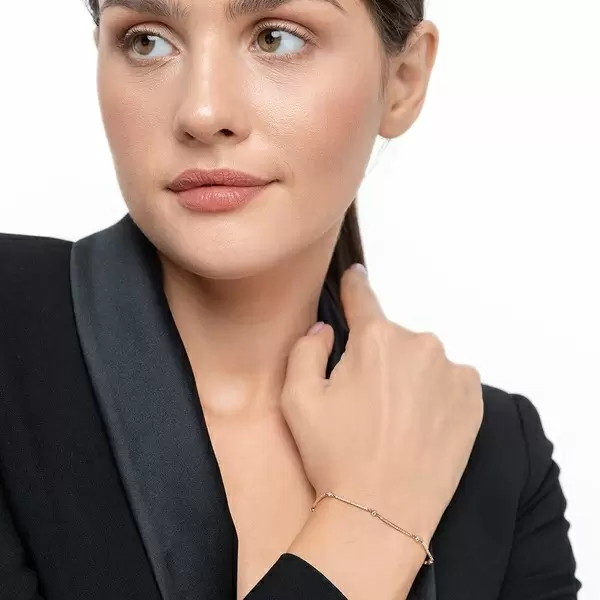 Leaf Jewelry Armband Bar, 18K Weissgold, Diamanten Bis zu 50% Rabatt