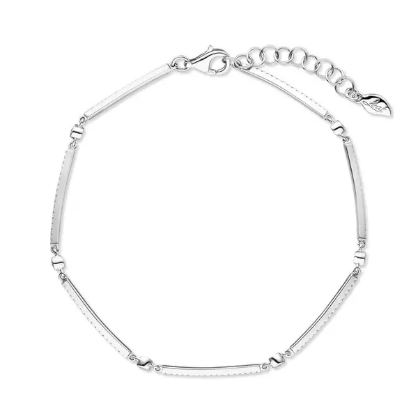 Leaf Jewelry Armband Bar, 18K Weissgold, Diamanten Bis zu 50% Rabatt