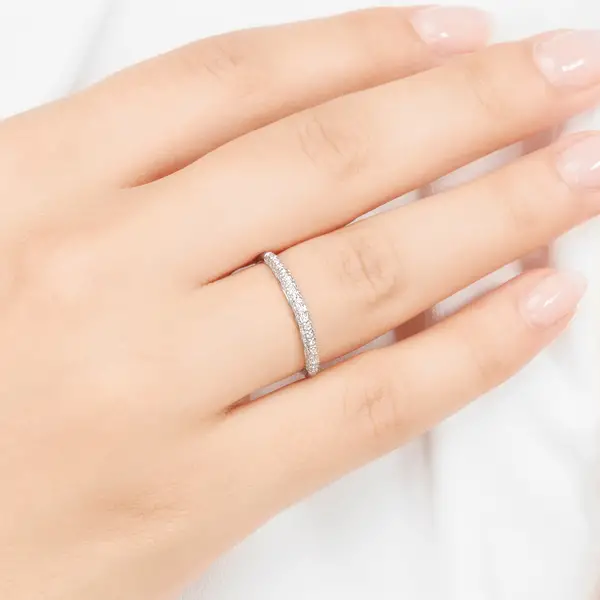 Leaf Jewelry Ring DAZZLE mit Diamanten, 14K Weißgold Nur für heute
