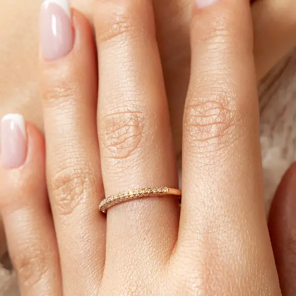 Leaf Jewelry Ring DAZZLE mit Diamanten, 14K Weißgold Nur für heute