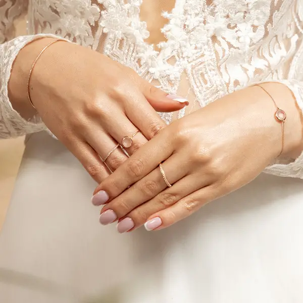 Leaf Jewelry Ring DAZZLE mit Diamanten, 14K Weißgold Nur für heute