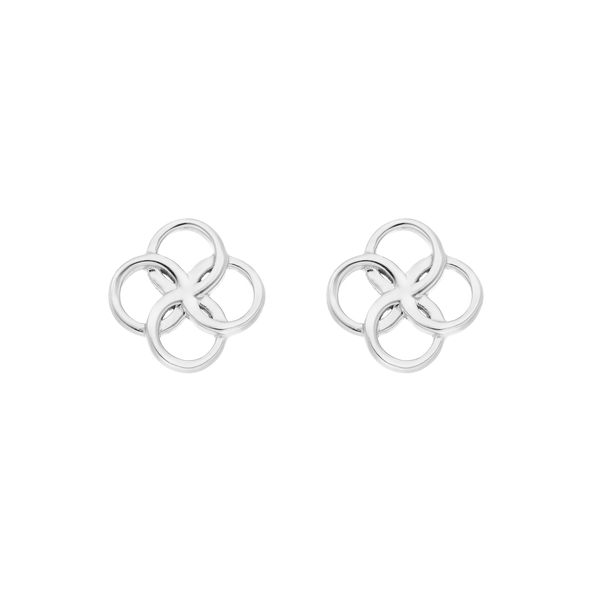 Leaf Jewelry Ohrstecker Clover Charm, 925 Sterlingsilber Fabrikpreis