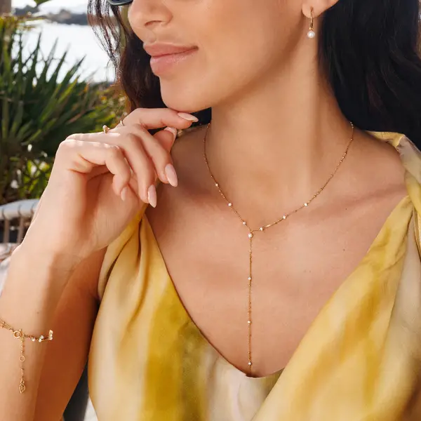 Leaf Jewelry Armkette Flying Pearls, 3-reihig, 18 K Gelbgold vergoldet Flash Sale