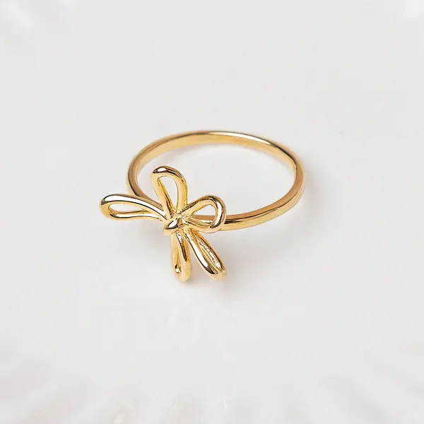 Leaf Jewelry Ring Blossom, 18 K Gelbgold vergoldet Exklusivangebot