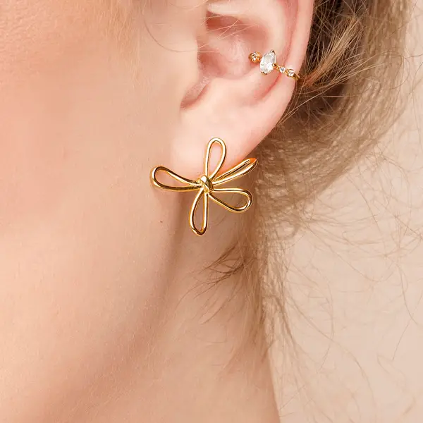 Leaf Jewelry Ohrstecker Blossom, groß, 925 Sterlingsilber Cyber Monday