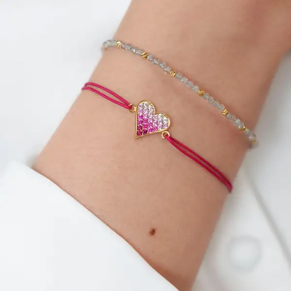Leaf Jewelry Armkette Serenity, Rubin, 18 K Gelbgold vergoldet Vatertagsangebot
